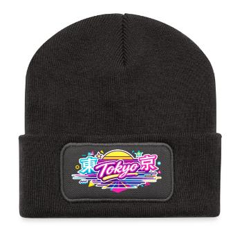 Tokyo Neon - Recycled Patch Beanie - dark grey - Front