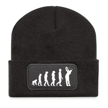 Evolution of Golf Swing - Recycled Patch Beanie - dark grey - Front