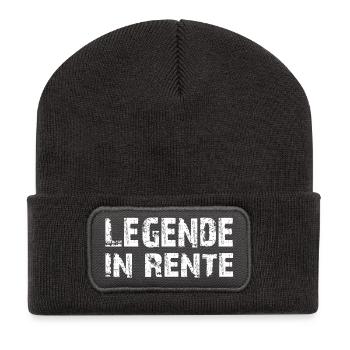 Endlich Rentner - Recycelte Patch Beanie - Dunkelgrau - Vorne