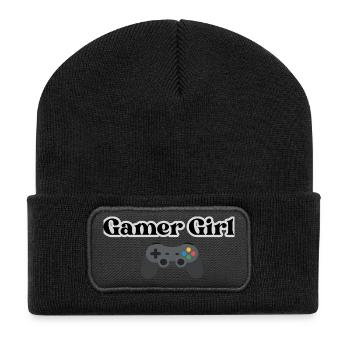 Gamer Girl - Beanie recyclé à patch - noir - Devant