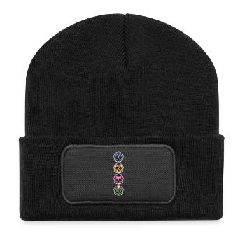 Happy and free The skulls players - Recycled Patch Beanie - black - Front