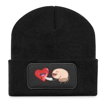 Heart And Mind - Recycled Patch Beanie - black - Front
