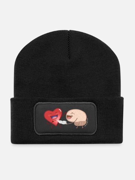 Heart And Mind - Recycled Patch Beanie - black