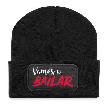 Vamos a BAILAR - Dance Shirt - Recycelte Patch Beanie - Schwarz - Vorne