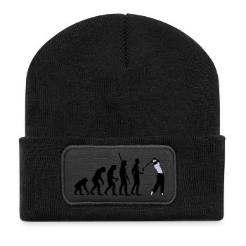 evolution_golf_b_2c - Beanie recyclé à patch - noir - Devant