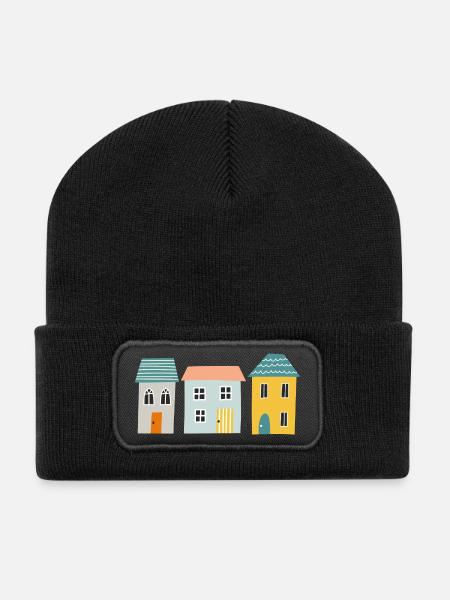 Houses - Recycled Patch Beanie - black