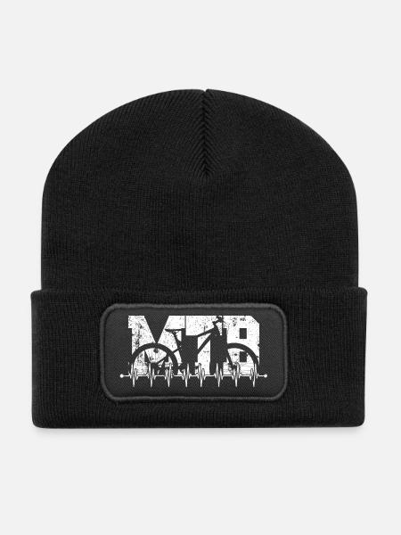 CyclePulse Fahrer - Recycelte Patch Beanie - Schwarz