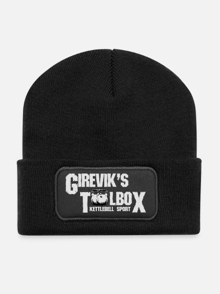 Girevik's Toolbox - Recycelte Patch Beanie - Schwarz