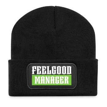 Feelgood manager green tshirt schwarz - Recycelte Patch Beanie - Schwarz - Vorne