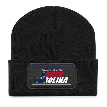 North Carolina No Place Like It - Recycled Patch Beanie - black - Front
