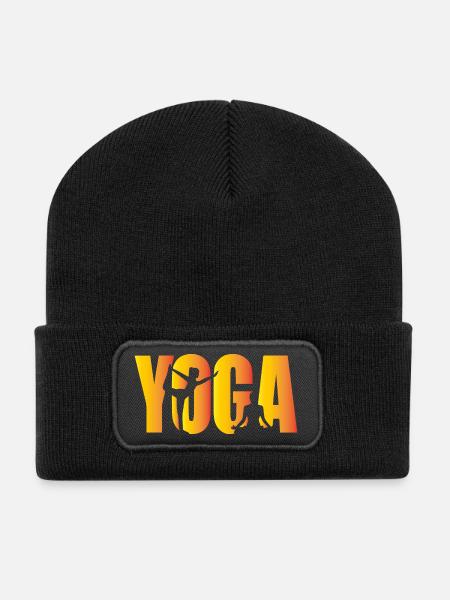 Yoga - Recycled Patch Beanie - black