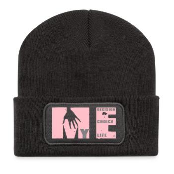 Finding My Course: Choice, Decision, Life - Recycled Patch Beanie - dark grey - Front