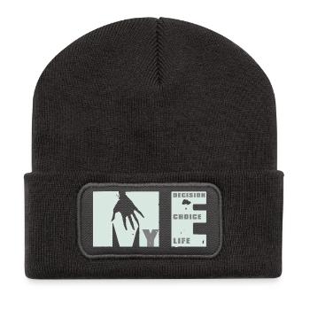 MEvolution: Choice, Decision, Life - Recycled Patch Beanie - dark grey - Front