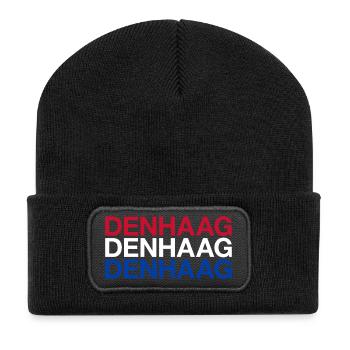DEN HAAG Netherlands Netherlands Flag - Recycled Patch Beanie - black - Front