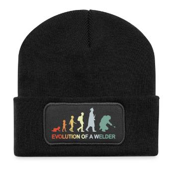 Vintage Welding Evolution - Recycled Patch Beanie - black - Front