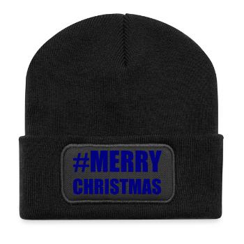 HAPPY NEW YEAR. SAINT SYLVESTER. NEW YEAR - Recycled Patch Beanie - black - Front