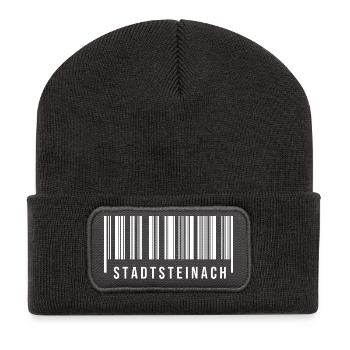 Stadtsteinach Bayern - Recycelte Patch Beanie - Dunkelgrau - Vorne