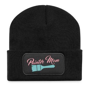 Peintre Vernisher - Beanie recyclé à patch - noir - Devant