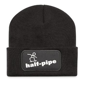 HALF-PIPE - Recycelte Patch Beanie - Dunkelgrau - Vorne