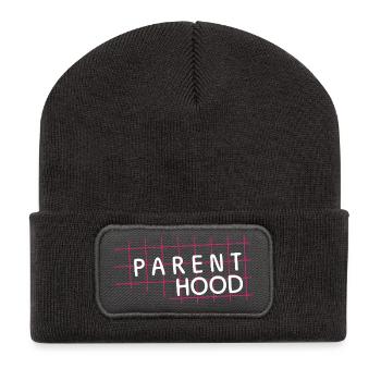 Parent Hood – Focus on parenting life - Recycled Patch Beanie - dark grey - Front