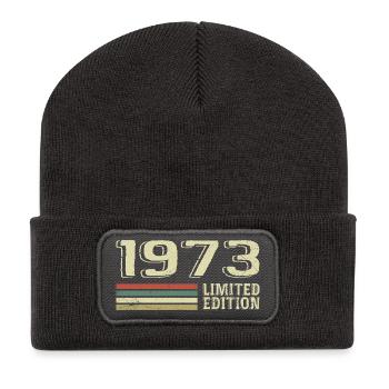 Nées en 1973 anniversaire 1973 Vintage 1973 - Beanie recyclé à patch - charbon - Devant