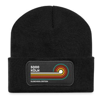 Cologne Chemise Rétro Oldschool 5000 Code Postal Souvenir - Beanie recyclé à patch - noir - Devant