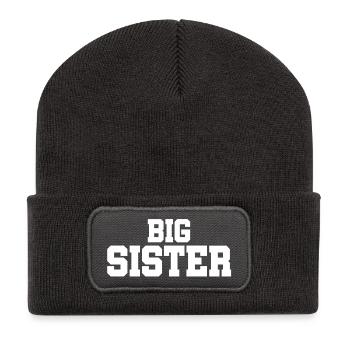 Grande Sœur - Grande Sœur - Frères et sœurs - Beanie recyclé à patch - charbon - Devant