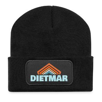 Dietmar - Beanie recyclé à patch - noir - Devant