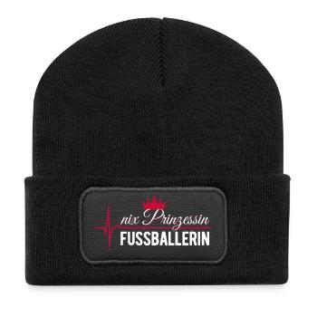 Nix Princess - Footballeur - ECG Pulse Gift - Beanie recyclé à patch - noir - Devant