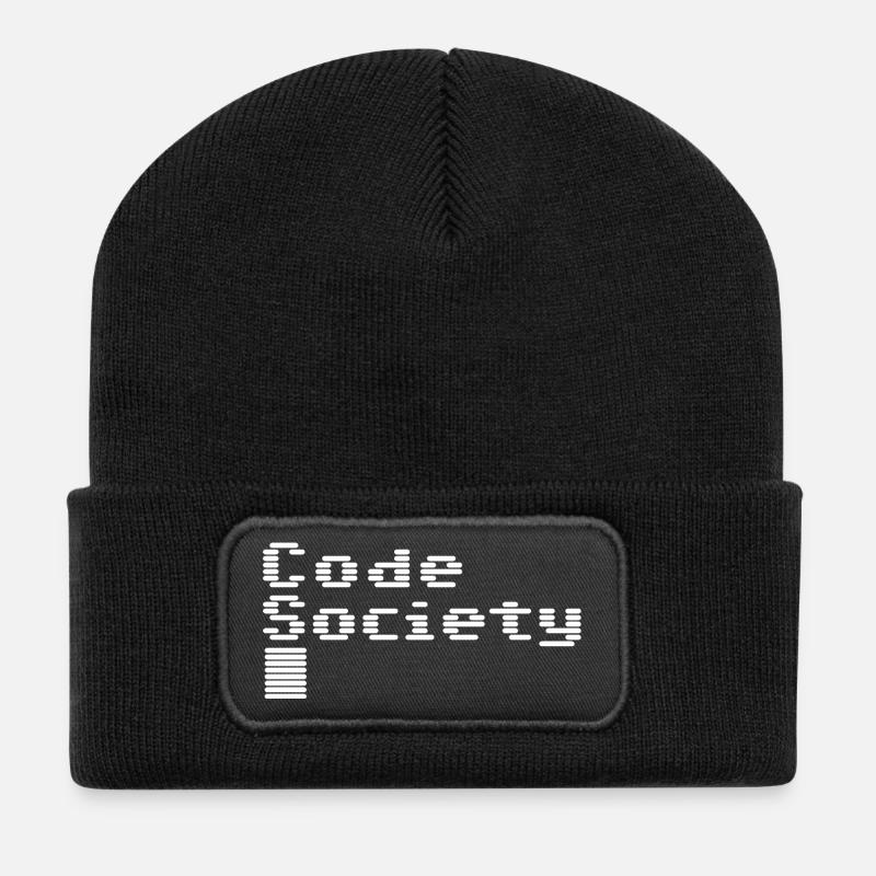 Code Society - Recycled Patch Beanie - black
