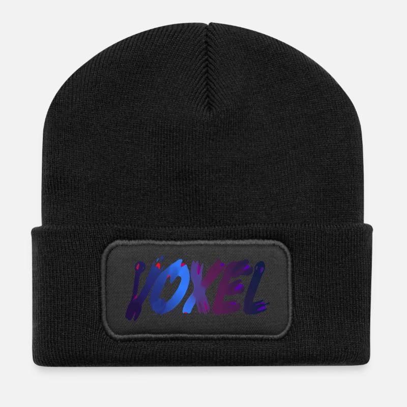 Voxels - Recycled Patch Beanie - black