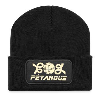 Emblème de la boule de petanque Go - Beanie recyclé à patch - noir - Devant