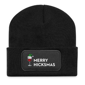 Joyeux Noël – Édition Anti Noël - Beanie recyclé à patch - noir - Devant