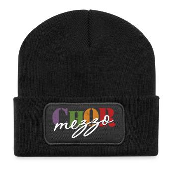 Chor Mezzosopran - Recycelte Patch Beanie - Schwarz - Vorne