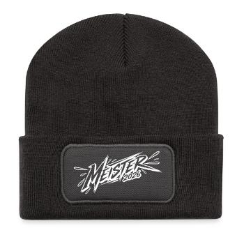 Meister 2026 - Recycelte Patch Beanie - Dunkelgrau - Vorne