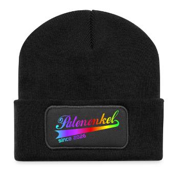 Godfather 2026, Godfather Hoodie, Bag, Shirt - Recycled Patch Beanie - black - Front