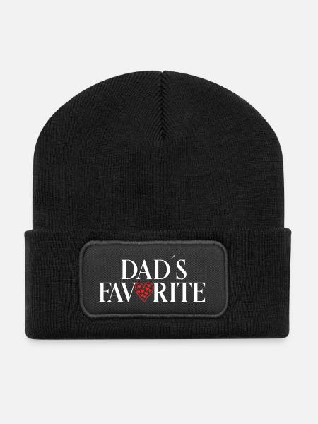 Lieblingskind_Papas_Liebling - Recycled Patch Beanie - black