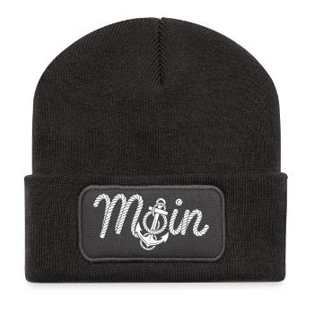 Hello - Recycled Patch Beanie - dark grey - Front