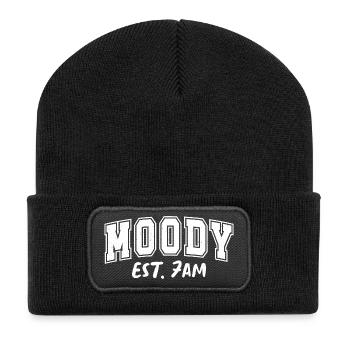 Moody Est. 7AM Typo Tea Moody - Recycled Patch Beanie - black - Front