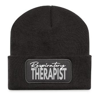 Respiratory therapist Lung RT - Recycled Patch Beanie - dark grey - Front