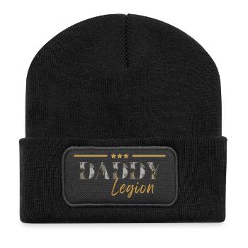 Daddy Legion - Recycelte Patch Beanie - Schwarz - Vorne