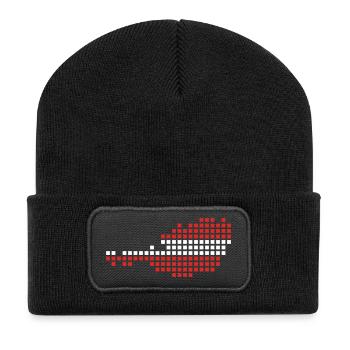 Österreich - Recycelte Patch Beanie - Schwarz - Vorne