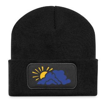 Sun - cloud - Recycled Patch Beanie - black - Front