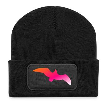 Freedom Bird | Exklusives Streetstyle-Design - Recycelte Patch Beanie - Schwarz - Vorne