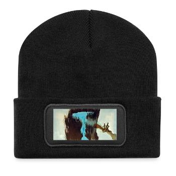 I Ching (Kun - La détresse) - Beanie recyclé à patch - noir - Devant