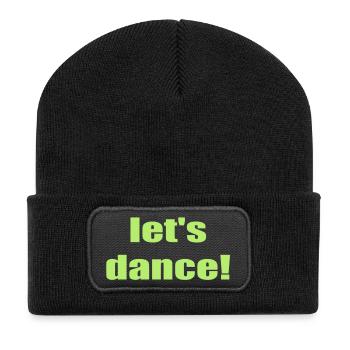 let's dance - Recycelte Patch Beanie - Schwarz - Vorne