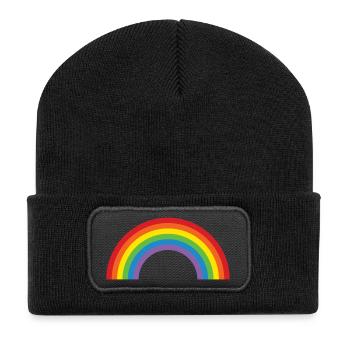 Rainbow - Recycled Patch Beanie - black - Front