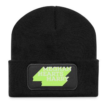 Meghan hearts Harry - Recycled Patch Beanie - black - Front