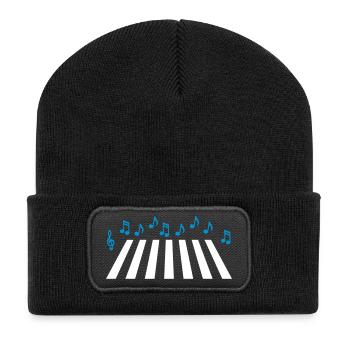 music Road - Beanie recyclé à patch - noir - Devant