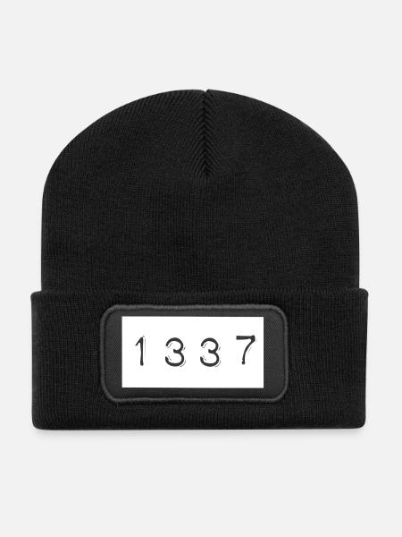 1337 Cs:Go Shirt, super Geschenkidee - Recycelte Patch Beanie - Schwarz